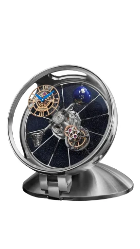 AT900.10.AC.MT.A — Astronomia Table Clock — White Gold